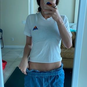 Like new Aviator Nation boyfriend tee white xs